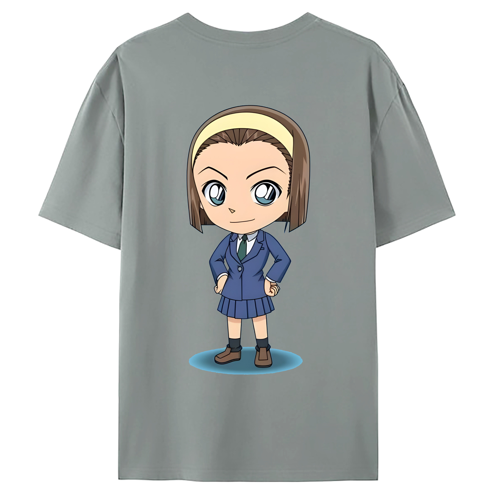 （画像用） 名探偵コナン 吉田 歩美 よしだ あゆみ Detective Conan my Yeager 綿100％ メンズ半袖Tシャツ（バックプリント） 通気性